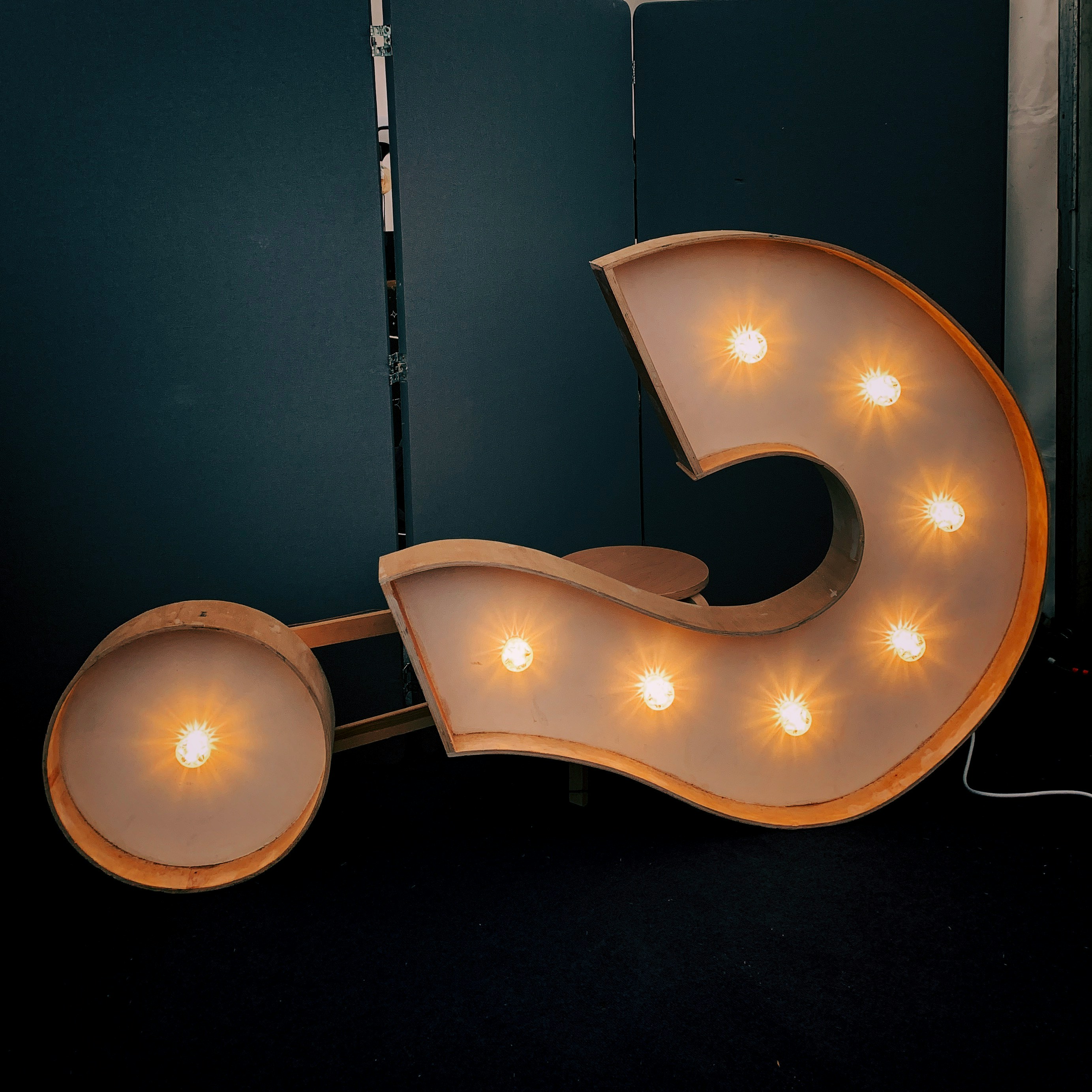 Lighted Question Mark